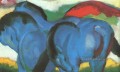 Little Blue Horses abstract Franz Marc German